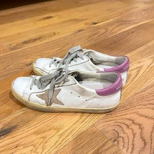Golden Goose White/Pink Sneaker